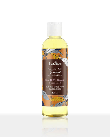 Lanikai 100% Organic Coconut Oil for Body and Hair