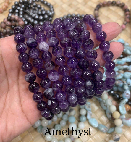 Amethyst Stretchy Bracelet